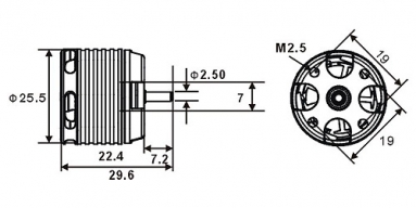 250MX Motor(3600KV)